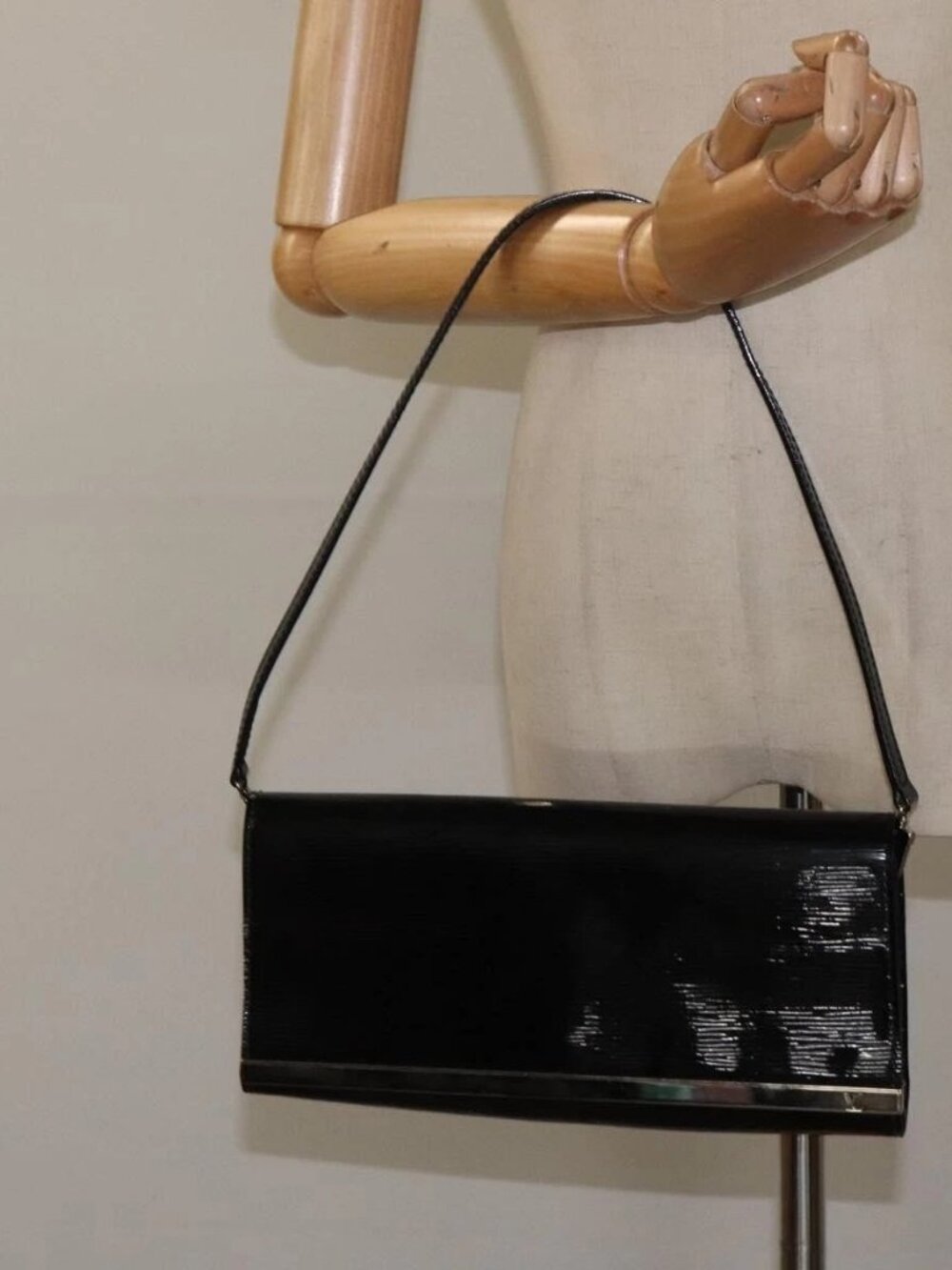 LOUIS VUITTON Electric Epi Pochette Sevigne Bag Black M4055N LV Auth yk18368